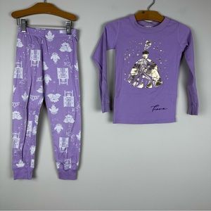 Hanna Andersson Disney Collection princess Tiana pajama set size 5